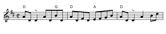 Last Night's Fun - staff notation