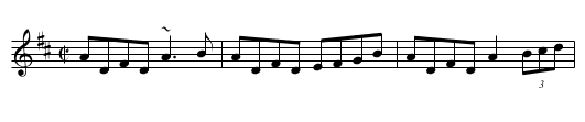 Last Night's Fun - staff notation