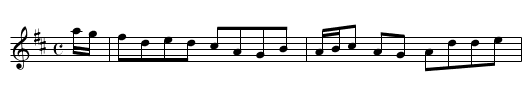 Last Night's Funeral - staff notation