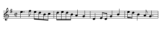 Last of Harris - staff notation