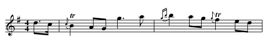 last time I came over the Moor. JJo.117, The - staff notation