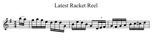 Latest Racket Reel - staff notation
