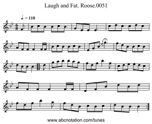 Laugh and Fat. Roose.0051 - staff notation
