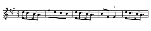 Laugh and lay down - staff notation