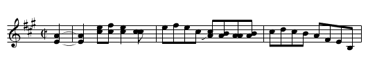 Laughing Boy - staff notation