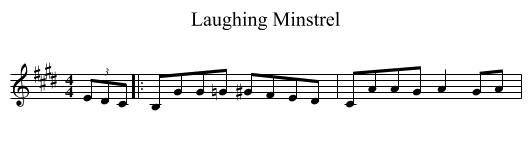 Laughing Minstrel - staff notation