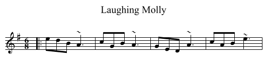 Laughing Molly - staff notation