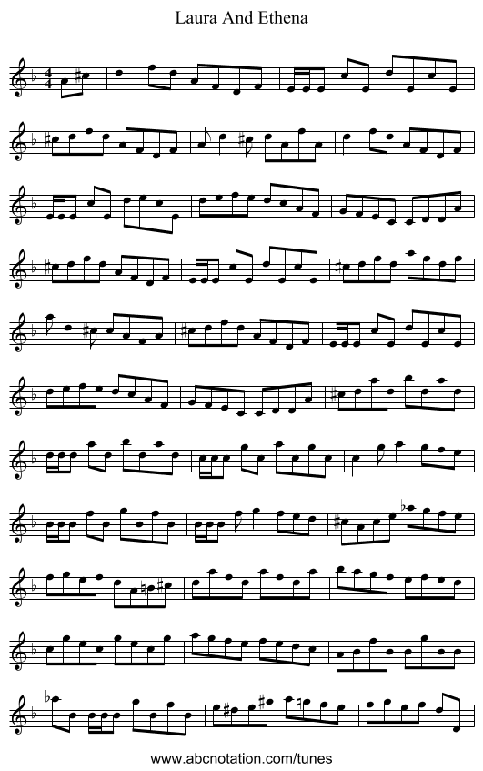 Laura And Ethena - staff notation