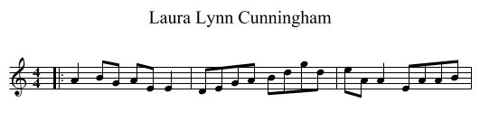 Laura Lynn Cunningham - staff notation