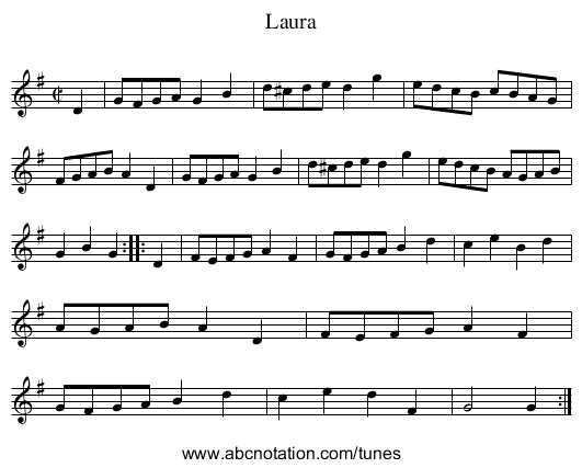 Laura - staff notation