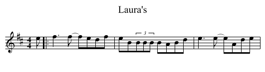 Laura's - staff notation