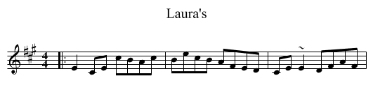 Laura's - staff notation