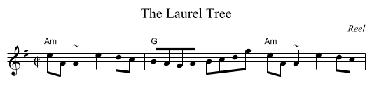 Laurel Tree, The - staff notation