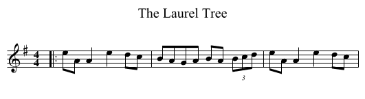 Laurel Tree, The  - staff notation