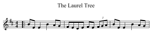 Laurel Tree, The  - staff notation