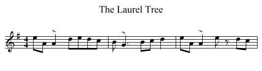 Laurel Tree, The  - staff notation