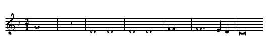 Lautrier que passa - staff notation