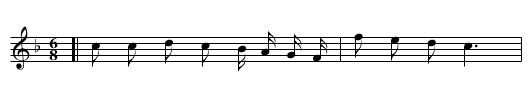Lavender's Blue - staff notation