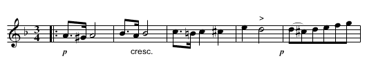 LAWN MAZURKA - staff notation