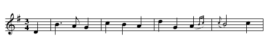 Lay by your wheel Betty. - staff notation