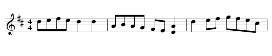 Lay dee at dee - staff notation