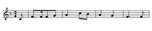 Lazarus und der Prasser - staff notation
