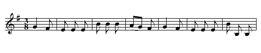 Le berger abandonné - staff notation