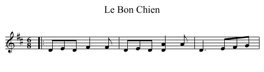 Le Bon Chien - staff notation