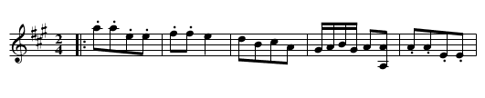 Le Brasselets - staff notation