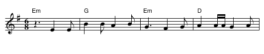 Le chevalier du guet - staff notation