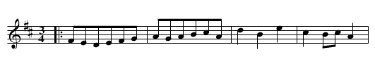 Le Passe-pied de la Reine - staff notation
