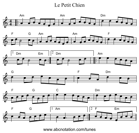 Le Petit Chien - staff notation