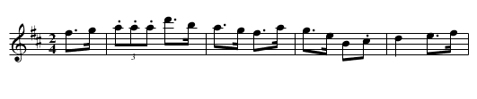 Le Petre’s Hornpipe - staff notation