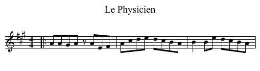 Le Physicien - staff notation