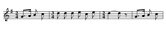 Le pommier doux - staff notation