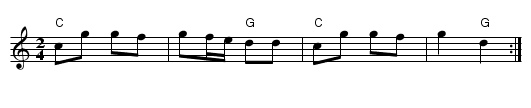 Le Renard - staff notation