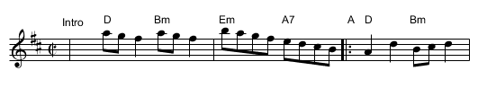 Le Roi (the King) - staff notation