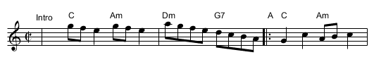 Le Roi - staff notation