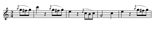 Le ROSSIGNOL WALTZ - staff notation