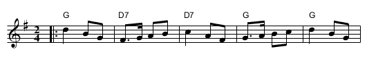 le ruban bleu - staff notation
