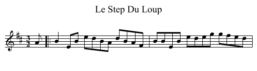 Le Step Du Loup - staff notation
