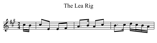 Lea Rig, The - staff notation