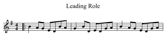 Leading Role - staff notation