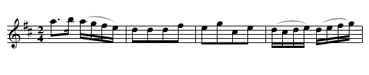 Leap over the Garter. - staff notation