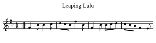 Leaping Lulu - staff notation