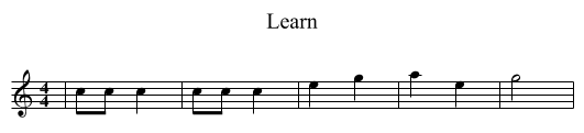 Learn - staff notation