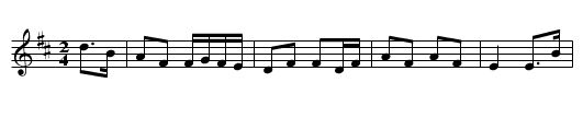 Leary's, Johnny - staff notation