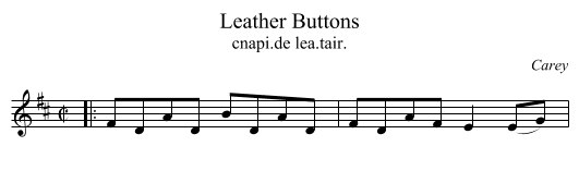 Leather Buttons - staff notation