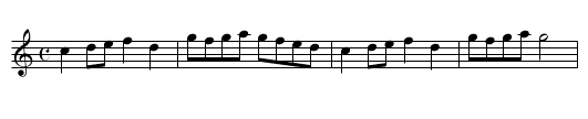 L'eau de roche - staff notation