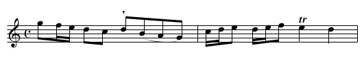 L'Ecossoise. Ru2.101 - staff notation
